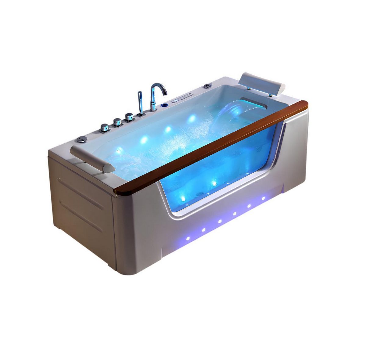 JVmoebel Whirlpool-Badewanne Relaxpool Hydromassagewanne mit elegantem Design und Sprudelfunktion