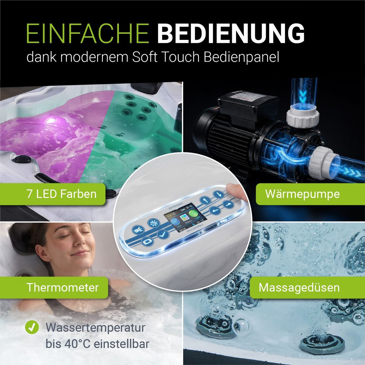 (Spa mit Massagedüsen