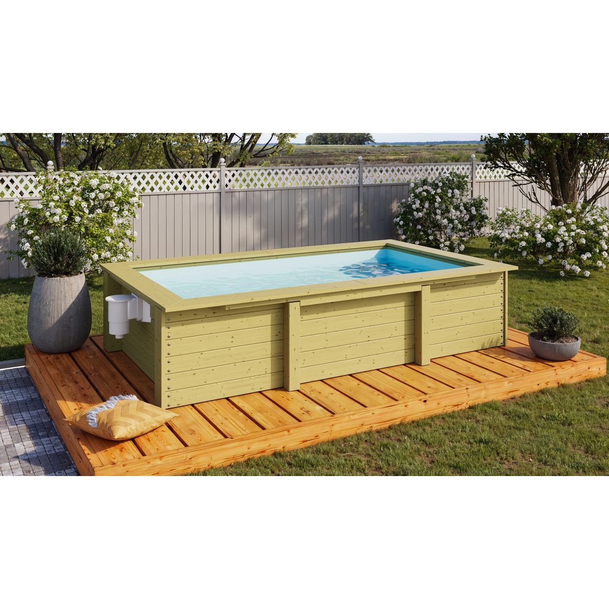 Karibu Rechteckpool Triton L 181