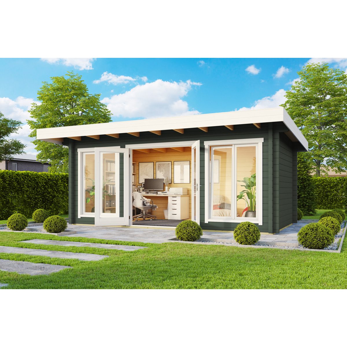 Nordic Holz Gartenhaus DORSET 73
