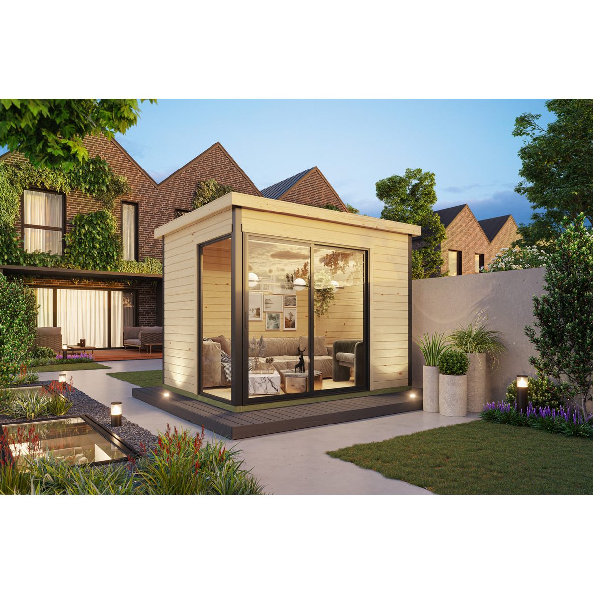 Nordic Holz Gartenhaus AUSTIN 1