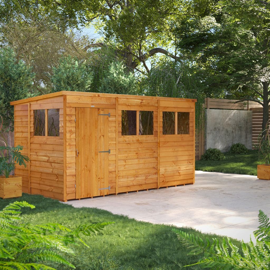 Powersheds Gartenhaus Gartenhaus mit Pultdach und Stülpschalung