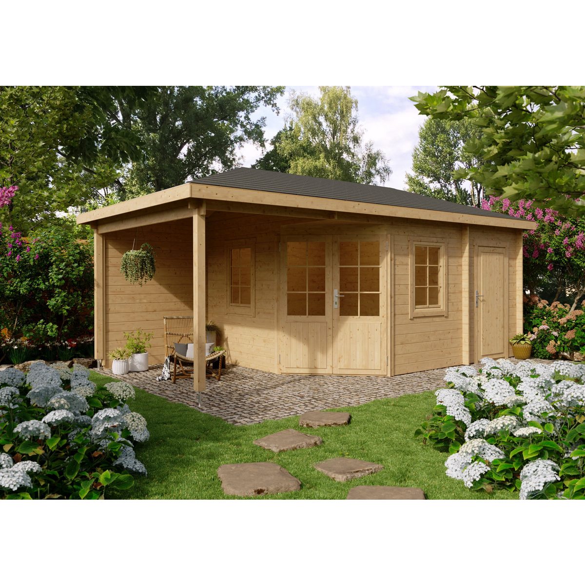 Fjordholz Gartenhaus Evelyn 3E
