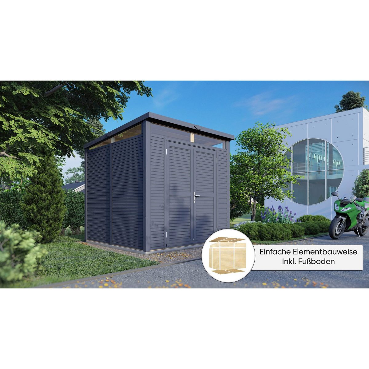 BERTILO Gartenhaus Woodline