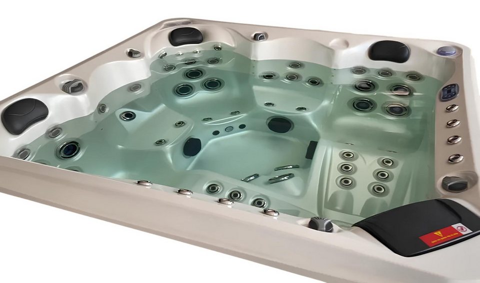 JVmoebel Whirlpool-Badewanne Acryl Whirlwanne mit Massagedüsen für entspannende Gartenmomente