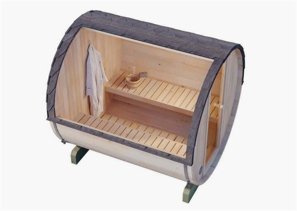 FinnTherm FinnTherm Fasssauna Mini S - Zeitlose Eleganz für – Detailansicht