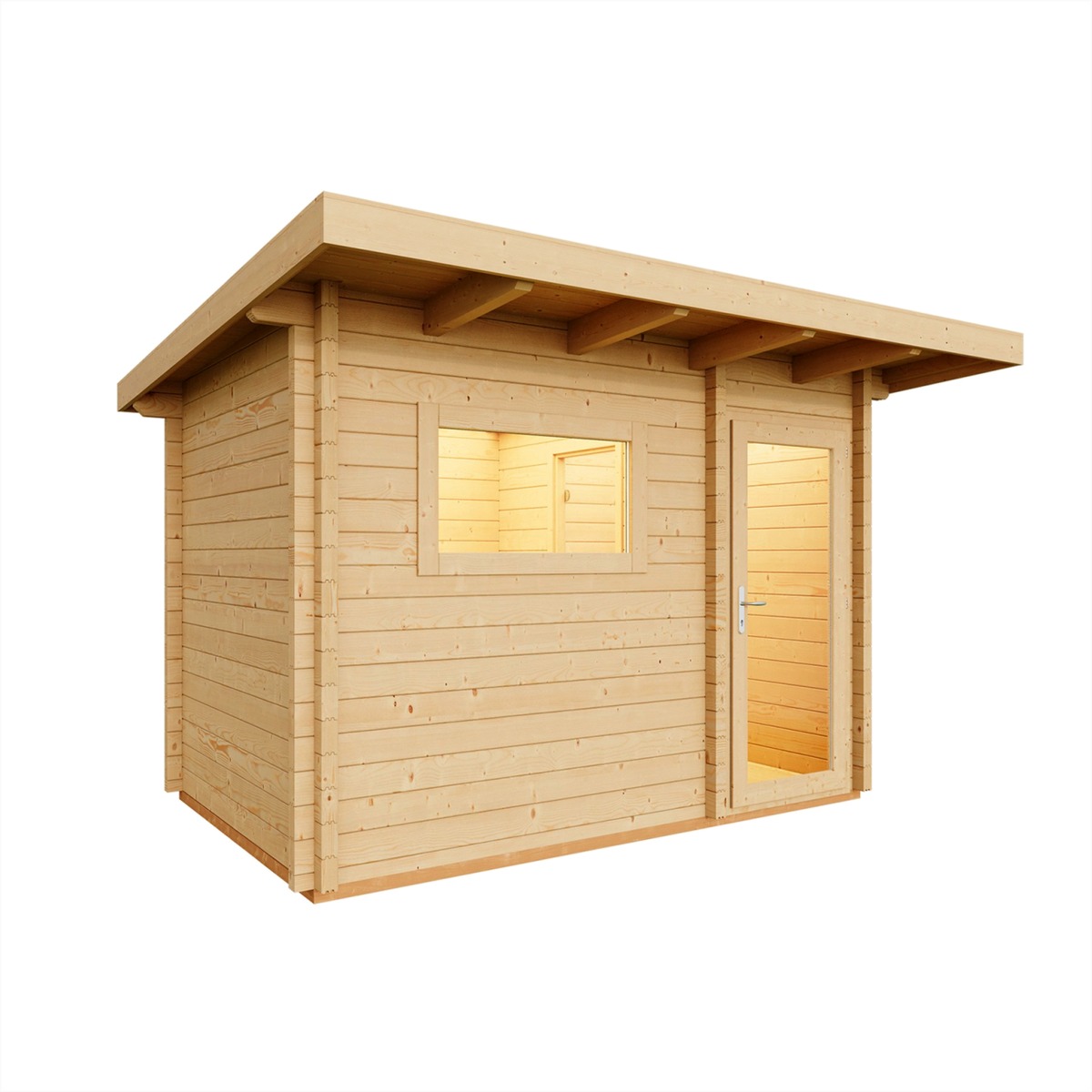 Infraworld Infraworld Gartensauna Terra 2 - Hochwertiges Ents – Außenansicht