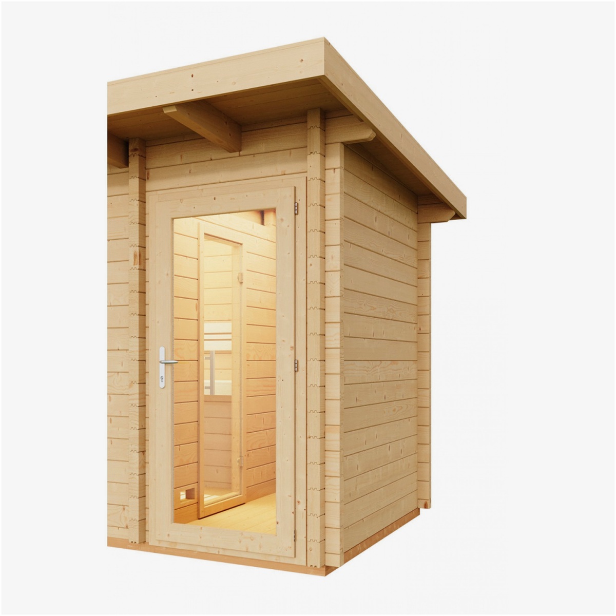 infraworld-gartensauna-21506171-seitenansicht Infraworld Infraworld Gartensauna Terra 2 - Hochwertiges Ents – Innenansicht
