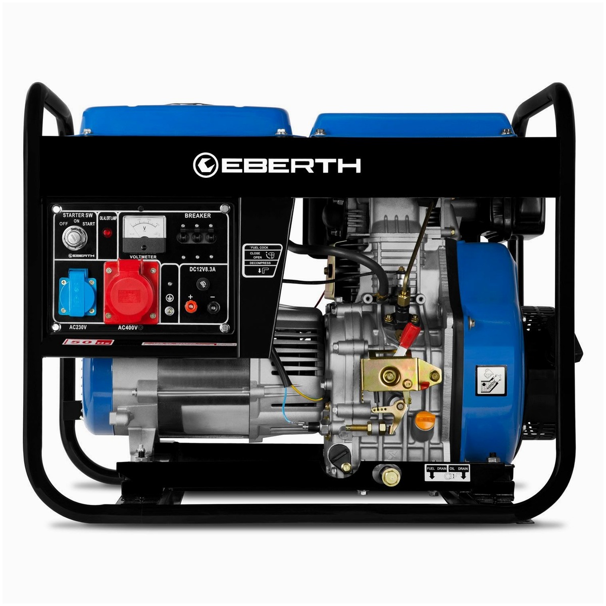 EBERTH EBERTH Diesel-Stromerzeuger – Seitenansicht