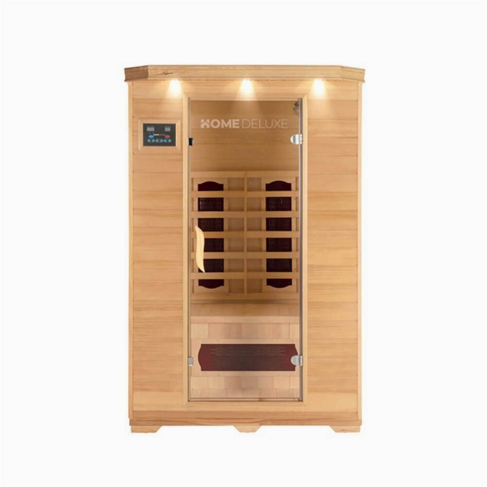 HOME DELUXE HOME DELUXE Infrarot-Sauna REDSUN - M: Entspannend – Außenansicht
