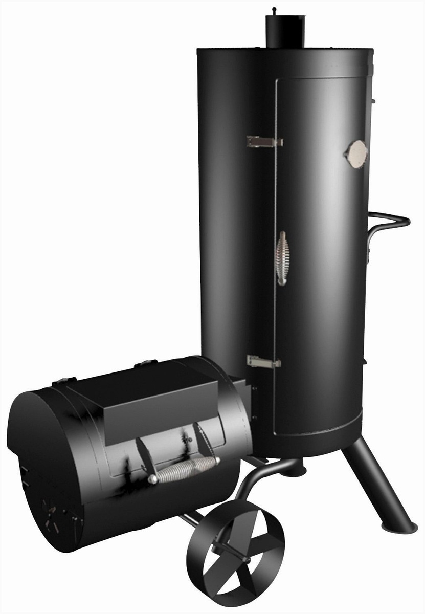 Tepro Tepro Fairfax Holzkohlegrill mit Räucherfunktion, – Seitenansicht