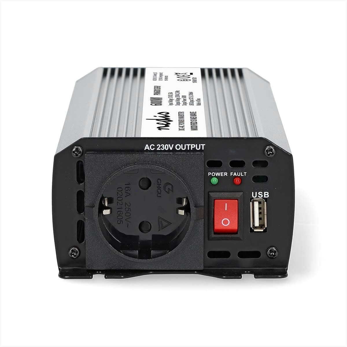 nedis-inverter-24454109-seitenansicht Nedis Nedis Tragbarer Stromerzeuger - Flexibler Strom fü – Seitenansicht