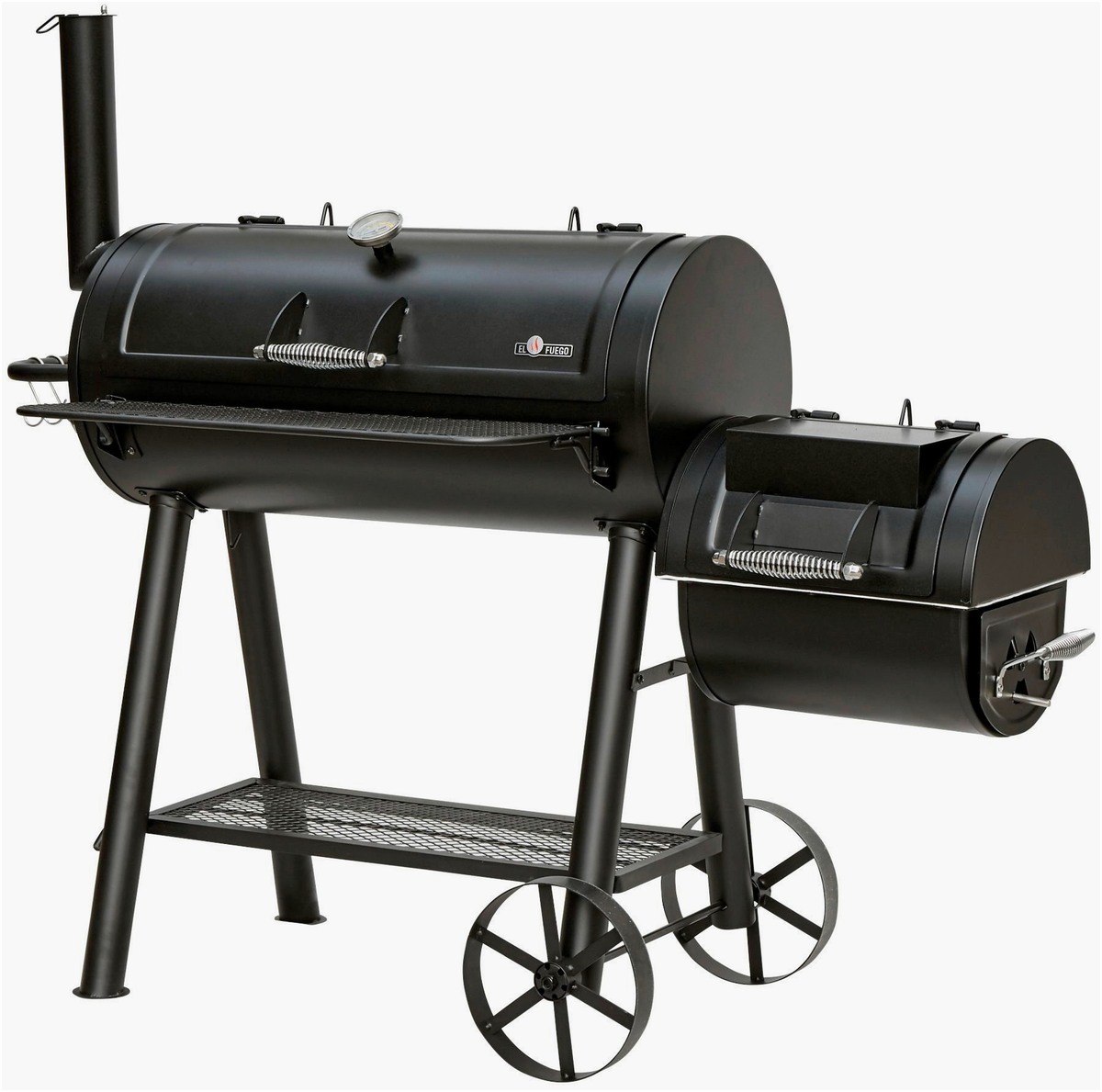El Fuego El Fuego Smoker Buffalo, Räucherofen mit großer Gr – Seitenansicht