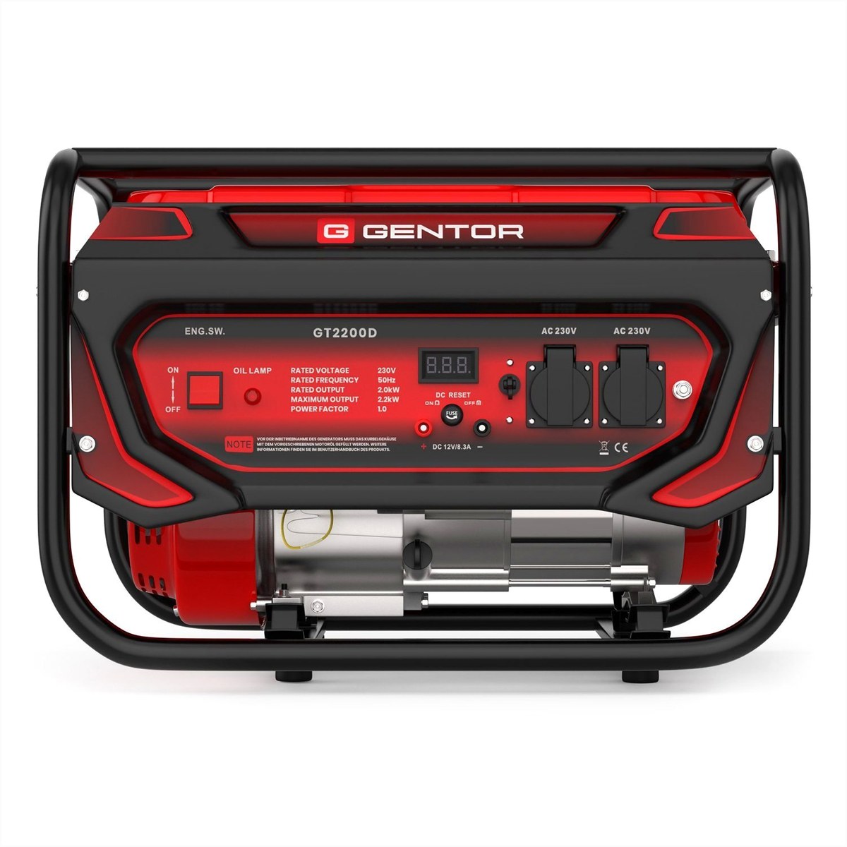 GENTOR GENTOR Benzin-Stromerzeuger 2200W – Detailansicht