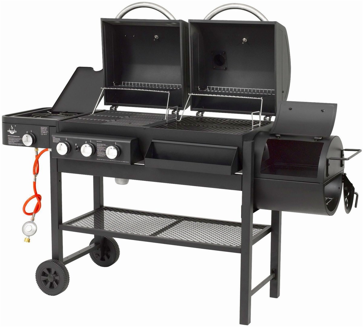 El Fuego El Fuego Sierra Kombigrill - Gas und Holzkohle Hyb – Detailansicht