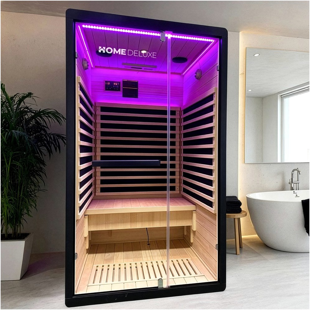 HOME DELUXE HOME DELUXE Infrarotkabine NERO - Wellness zu Haus – Innenansicht