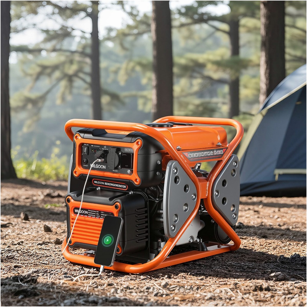 oyajia Energiespender für Ihre Outdoor – Seitenansicht