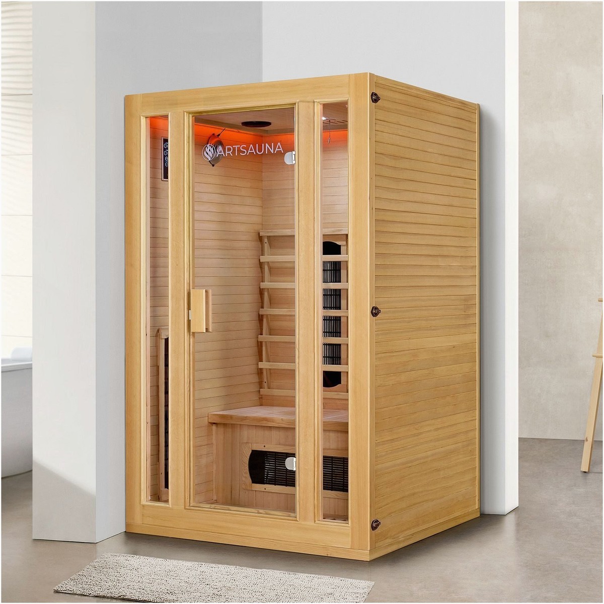 Artsauna Artsauna Infrarotkabine Nyborg S120K - Wellness-Oa – Innenansicht