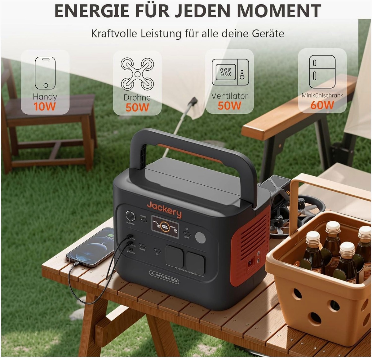 Jackery Jackery Tragbare Powerstation – Seitenansicht
