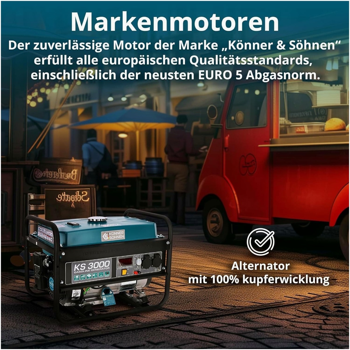 Könner & Söhnen Stromerzeuger – Detailansicht
