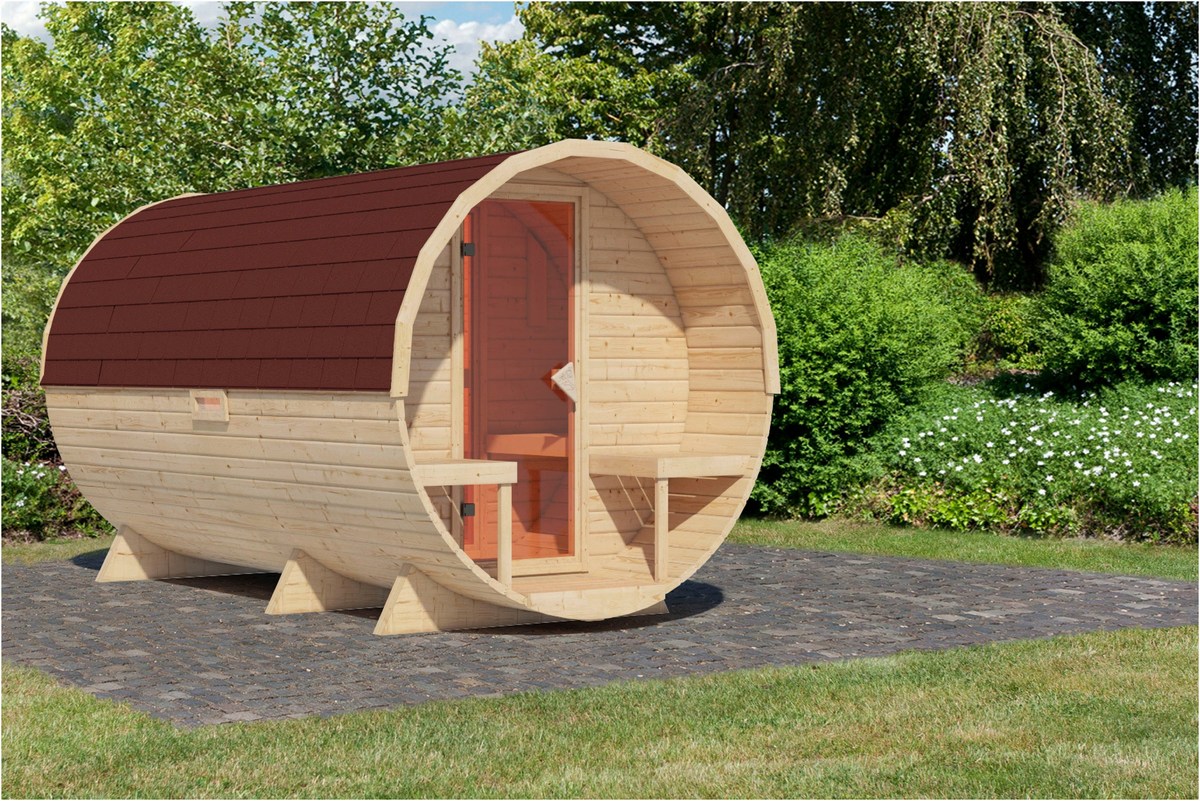 Karibu Karibu Holzsauna - Wohlfühloase im Garten – Außenansicht