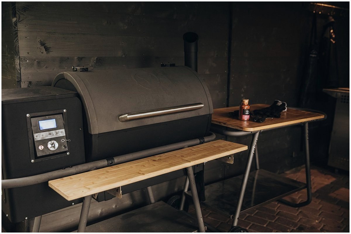Moesta BBQ Moesta BBQ Sheriff Pelletgrill Modell 2022 mit Abl – Detailansicht