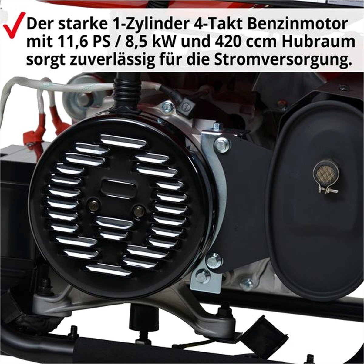 Hecht Hecht Stromerzeuger – Seitenansicht