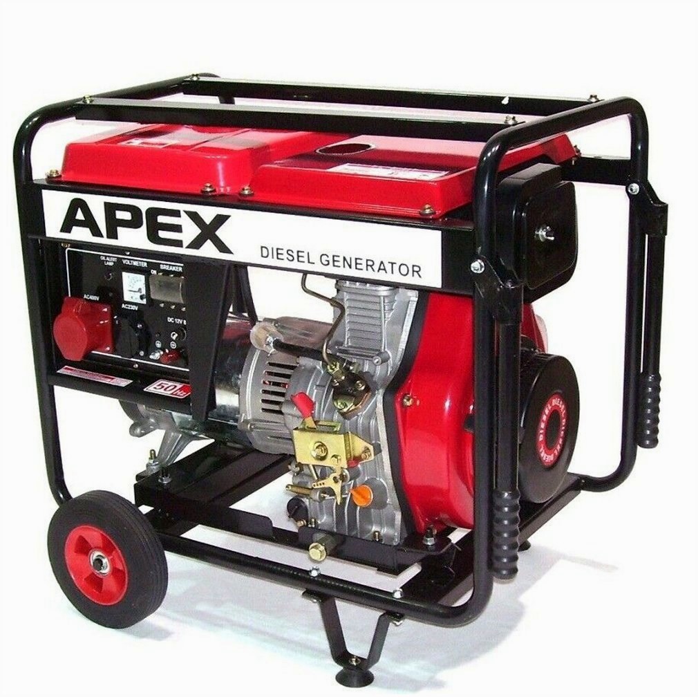 Apex Diesel-Stromerzeuger – Seitenansicht