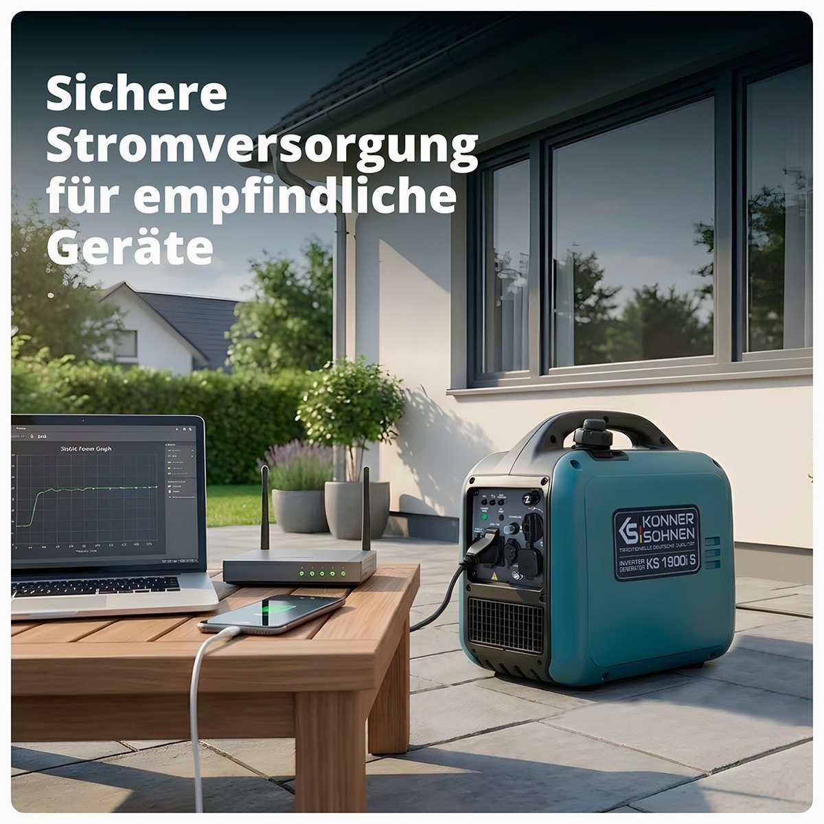 Könner & Söhnen Mobiler Inverter-Generator KS – Detailansicht