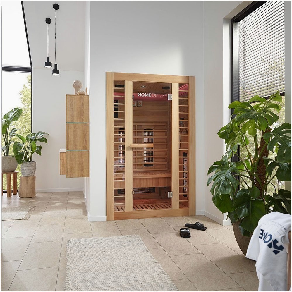 HOME DELUXE HOME DELUXE Infrarotkabine REDSUN DELUXE M - Hochw – Innenansicht