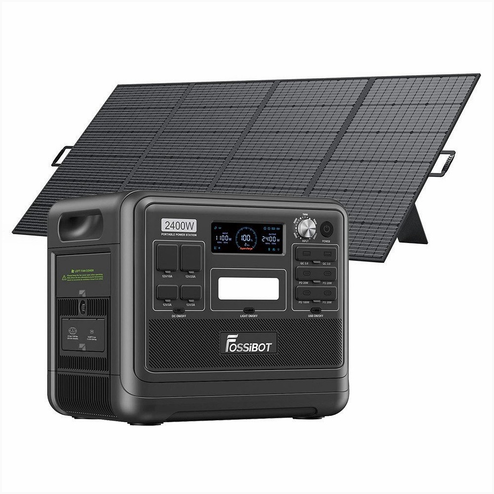 Fossibot Solargenerator mit Hochleistungsspeicher – Produktansicht