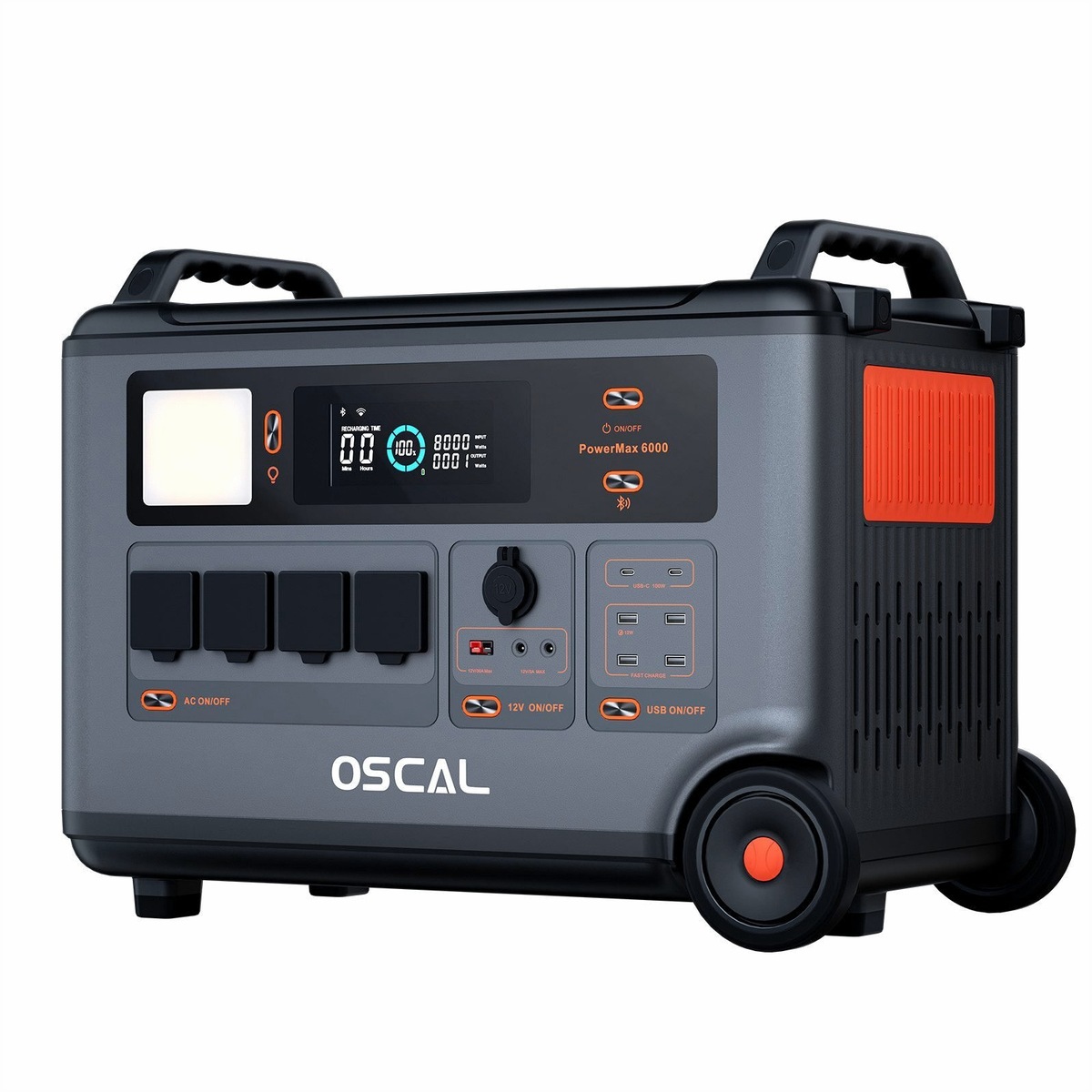 OSCAL OSCAL PowerMax 6000: Leistungsfähiger und vielseit – Seitenansicht