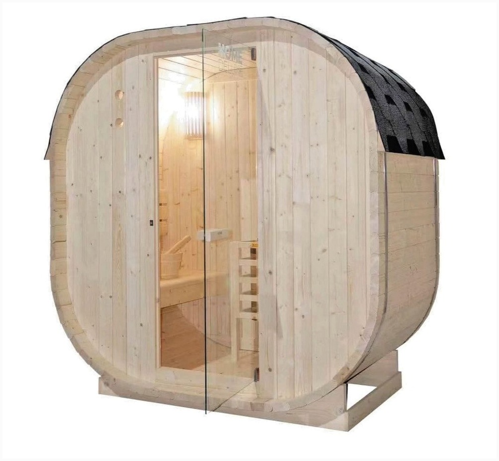 DEKO VERTRIEB BAYERN Exklusive Outdoor-Sauna: Entspannung in luxuriöser – Außenansicht