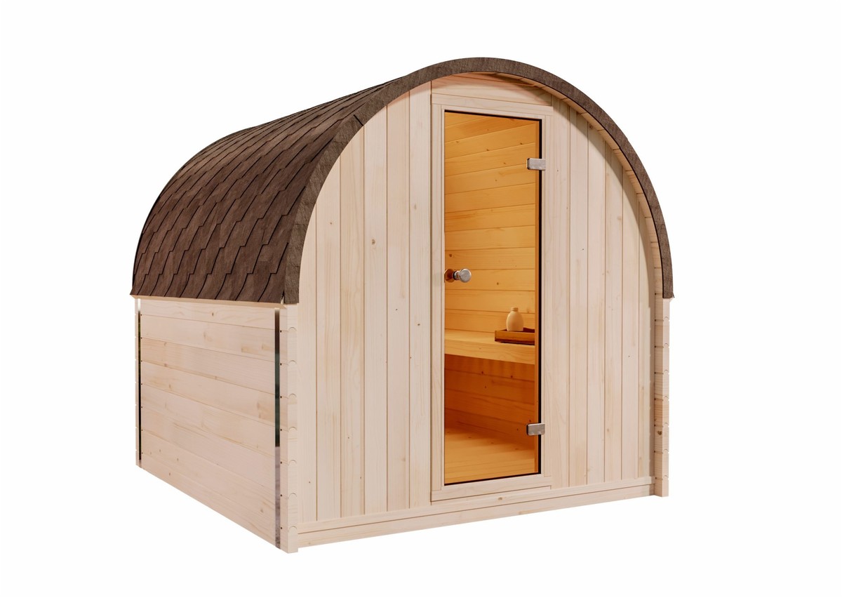 FinnTherm FinnTherm ScandiPod Comfort Gartensauna: Tradition – Detailansicht