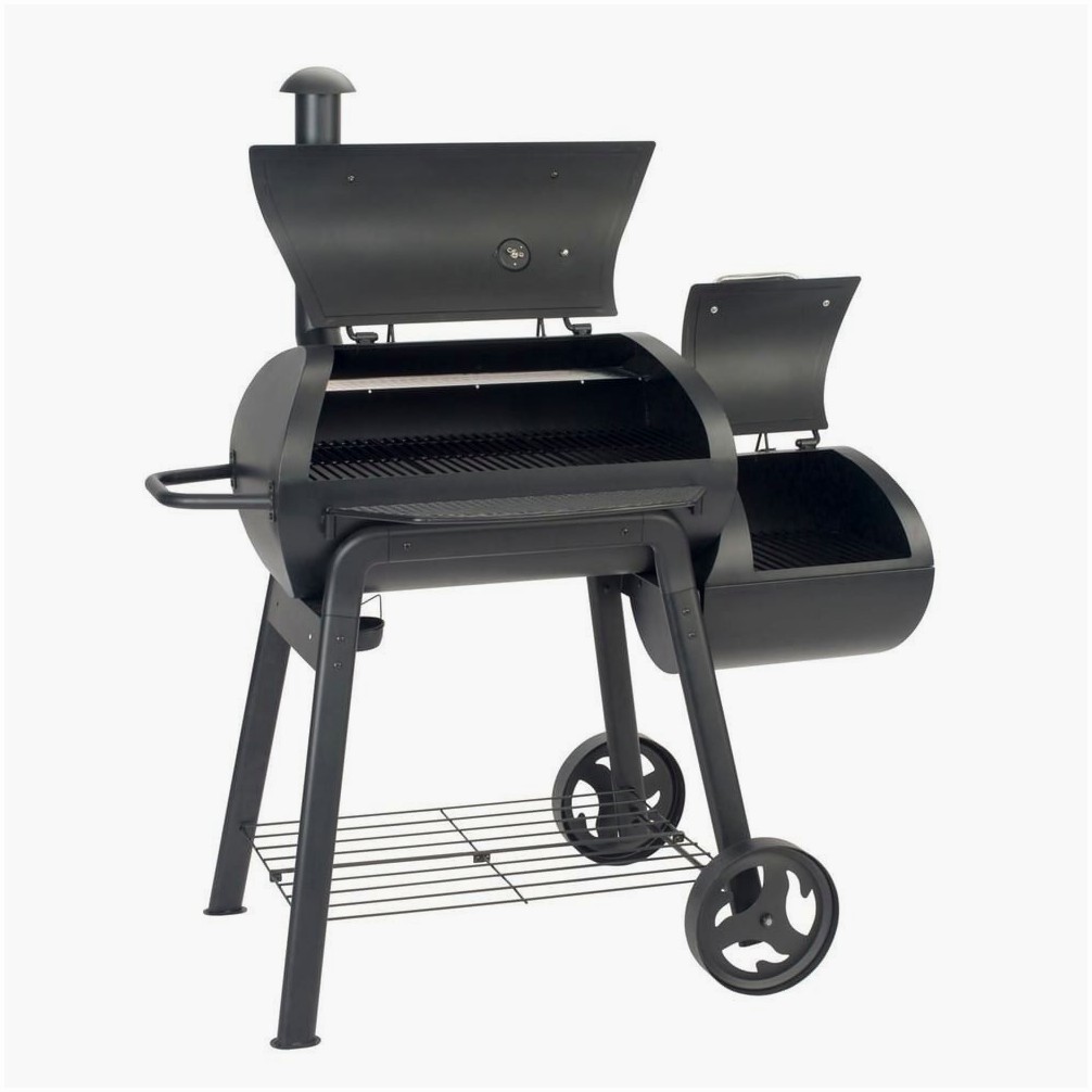landmann-raeucherofen-82104206-seitenansicht LANDMANN LANDMANN Smoker Vinson 300 mit abgerundeter Bauwei – Seitenansicht