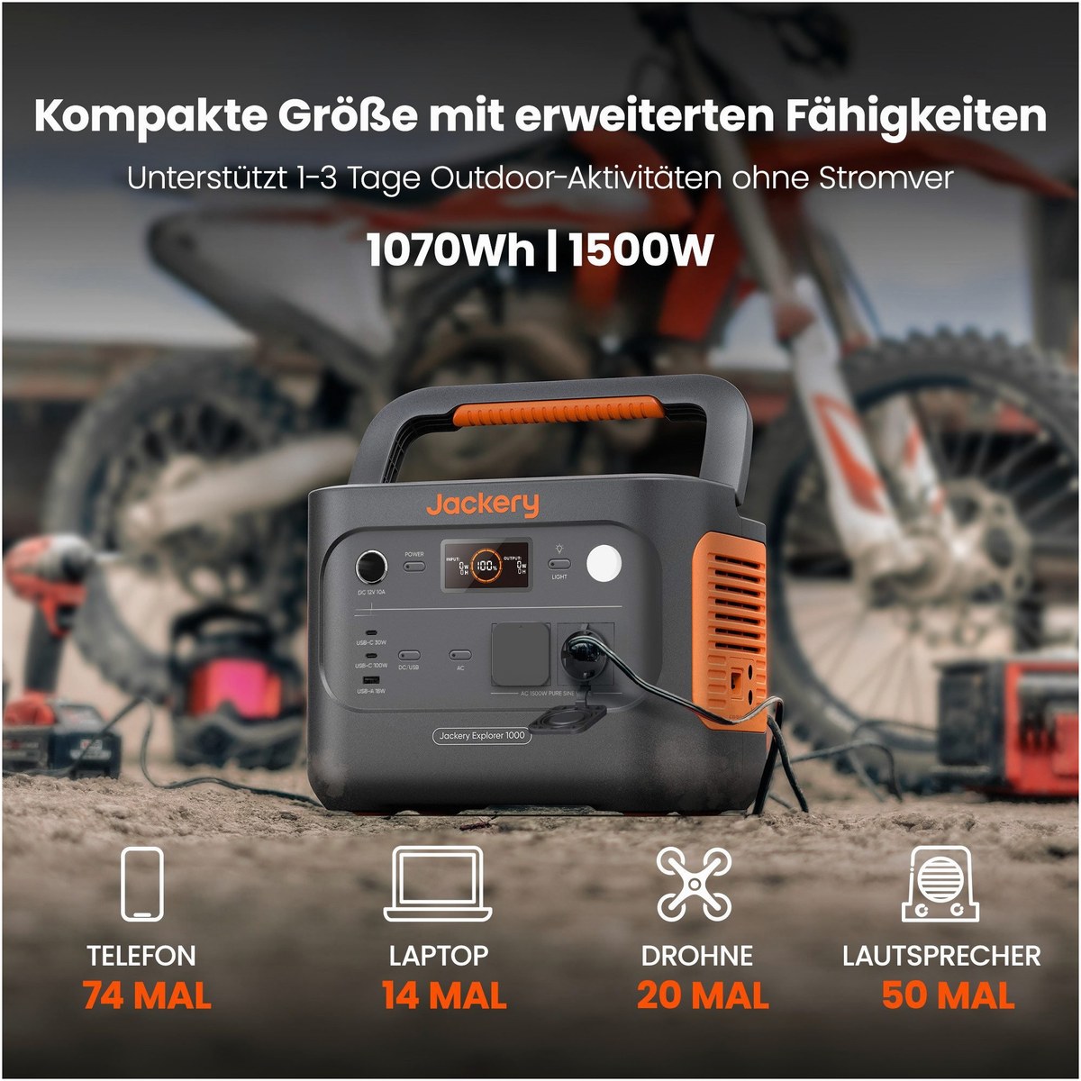Jackery Jackery Portable Power Station – Seitenansicht