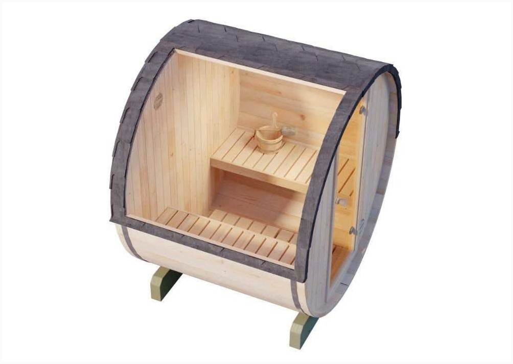 FinnTherm FinnTherm Kompakte Gartensauna - Gemütliches Sauna – Detailansicht