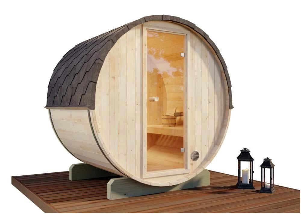 FinnTherm FinnTherm Kompakte Gartensauna - Gemütliches Sauna – Außenansicht