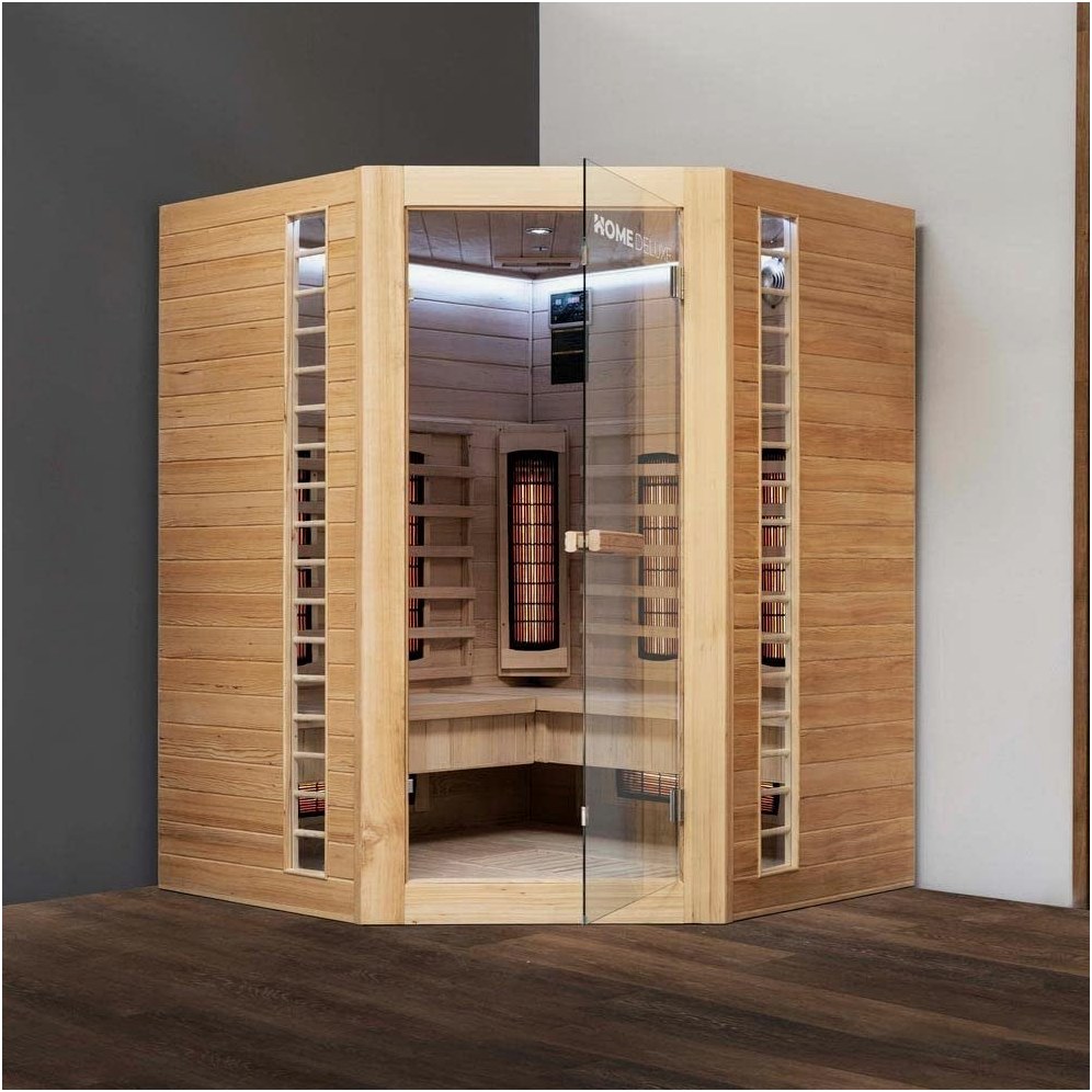 HOME DELUXE HOME DELUXE Infrarotkabine REDSUN DELUXE XXL - Lux – Innenansicht