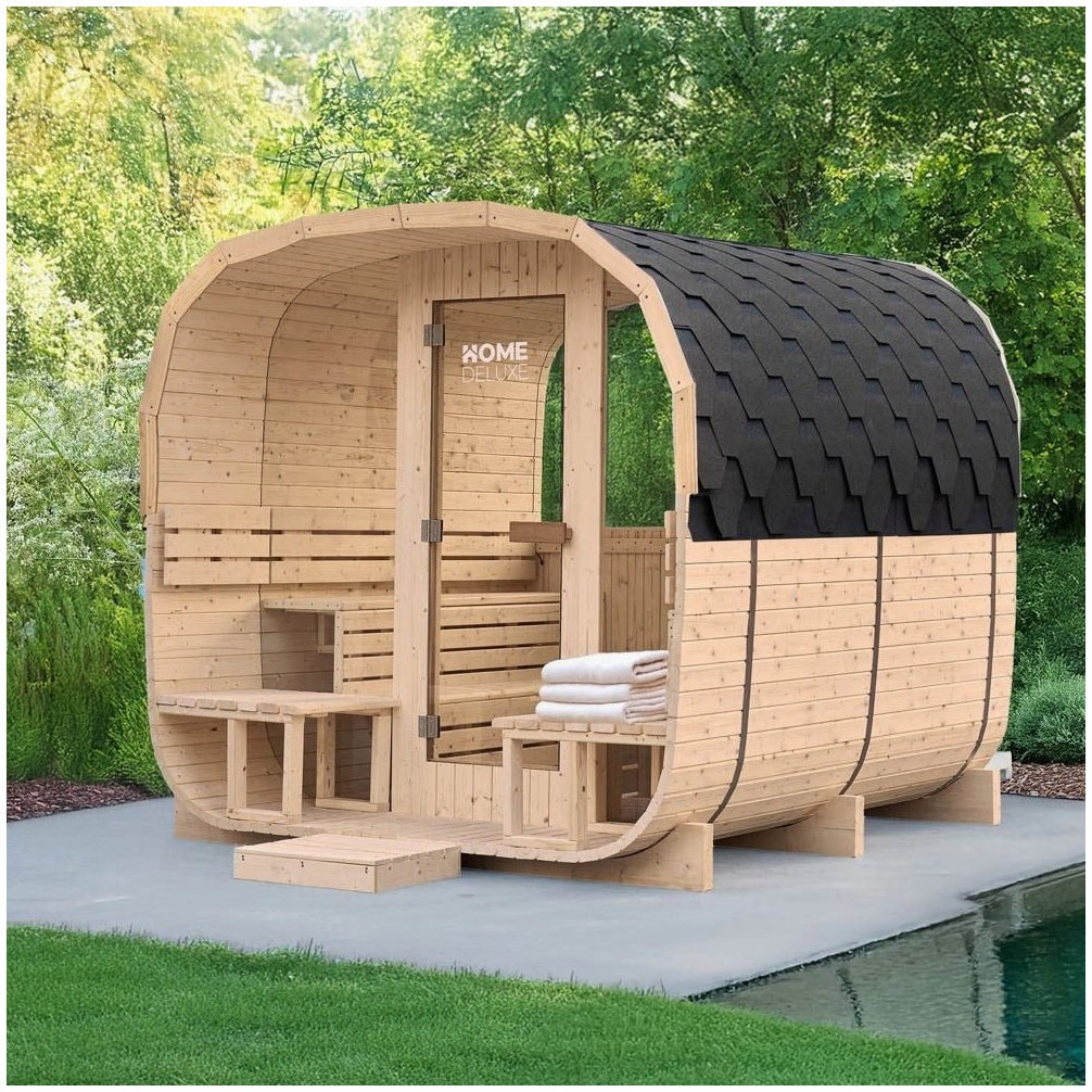 DEKO VERTRIEB BAYERN DEKO VERTRIEB BAYERN Premium Outdoor Fasssauna - E – Innenansicht