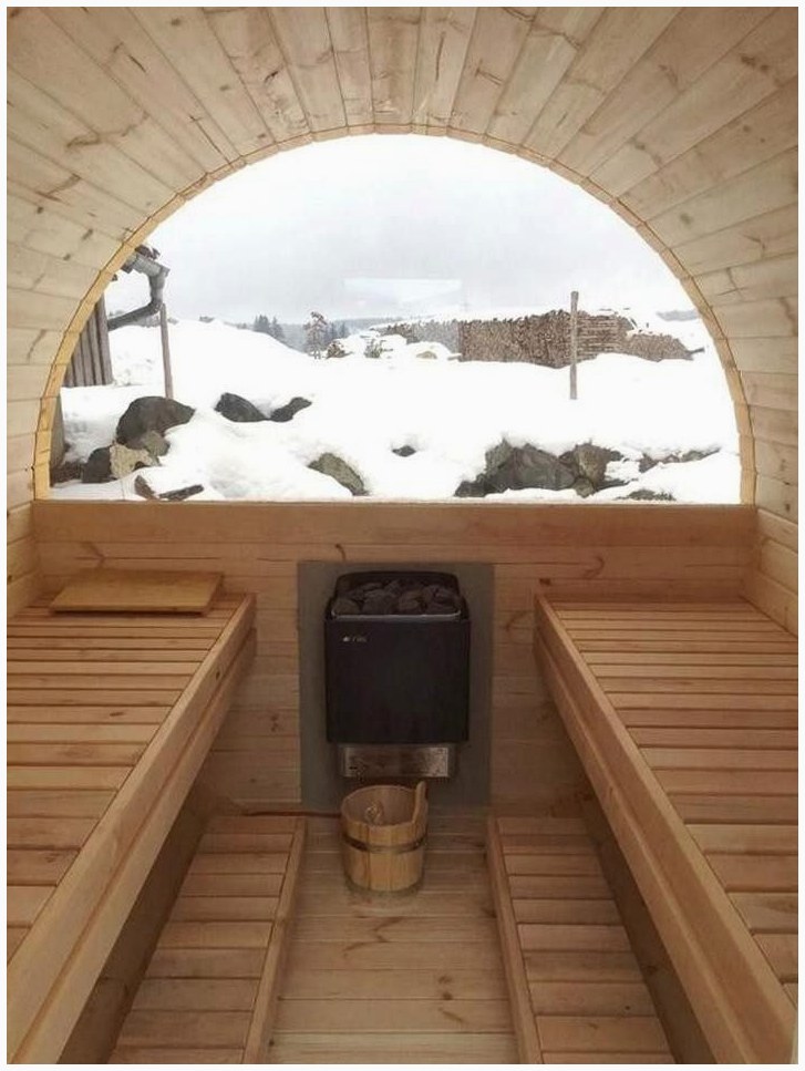 JVmoebel JVmoebel Gartensauna: Wellness-Oase für Ihren Gart – Innenansicht