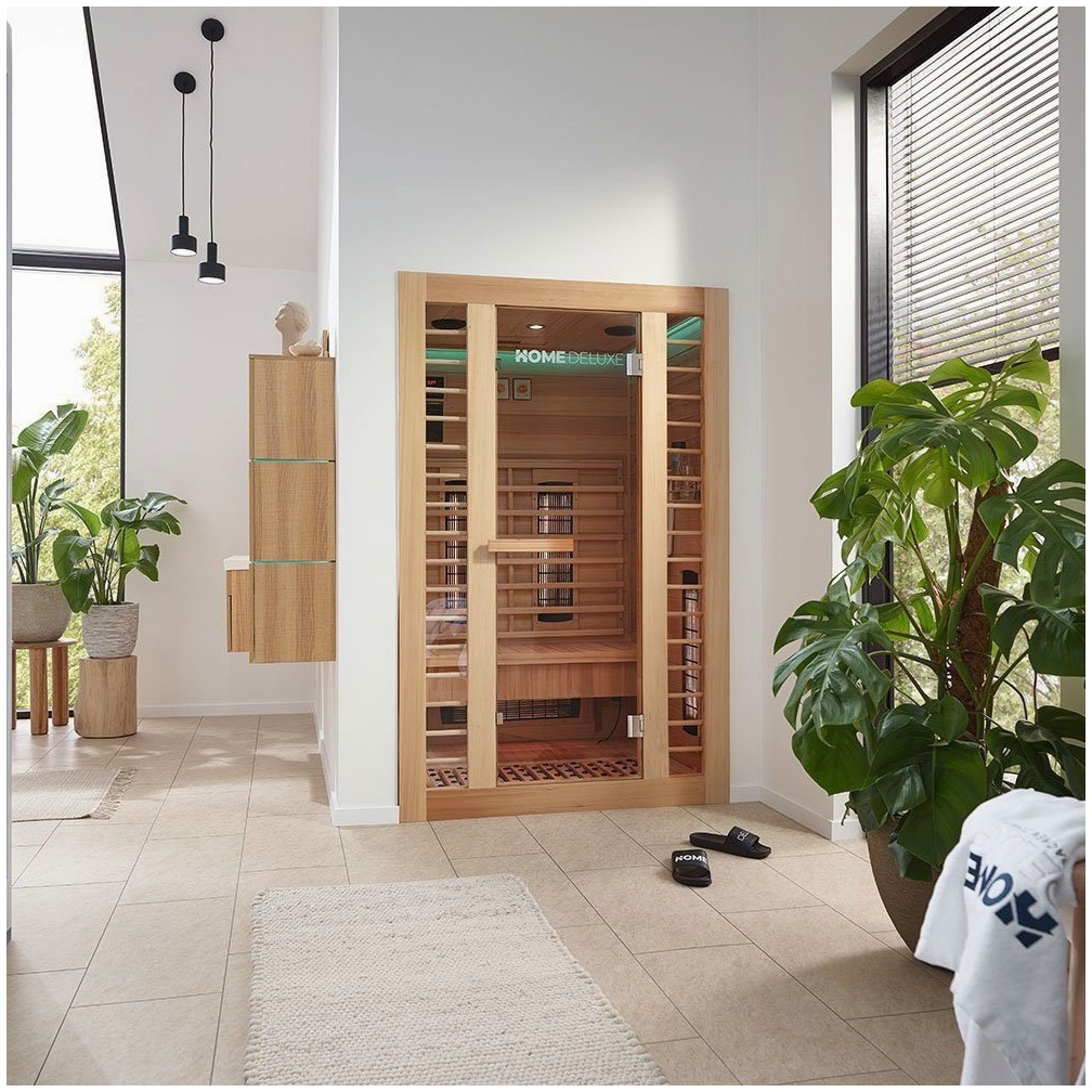 HOME DELUXE HOME DELUXE Infrarotkabine REDSUN M DELUXE PLUS: W – Innenansicht