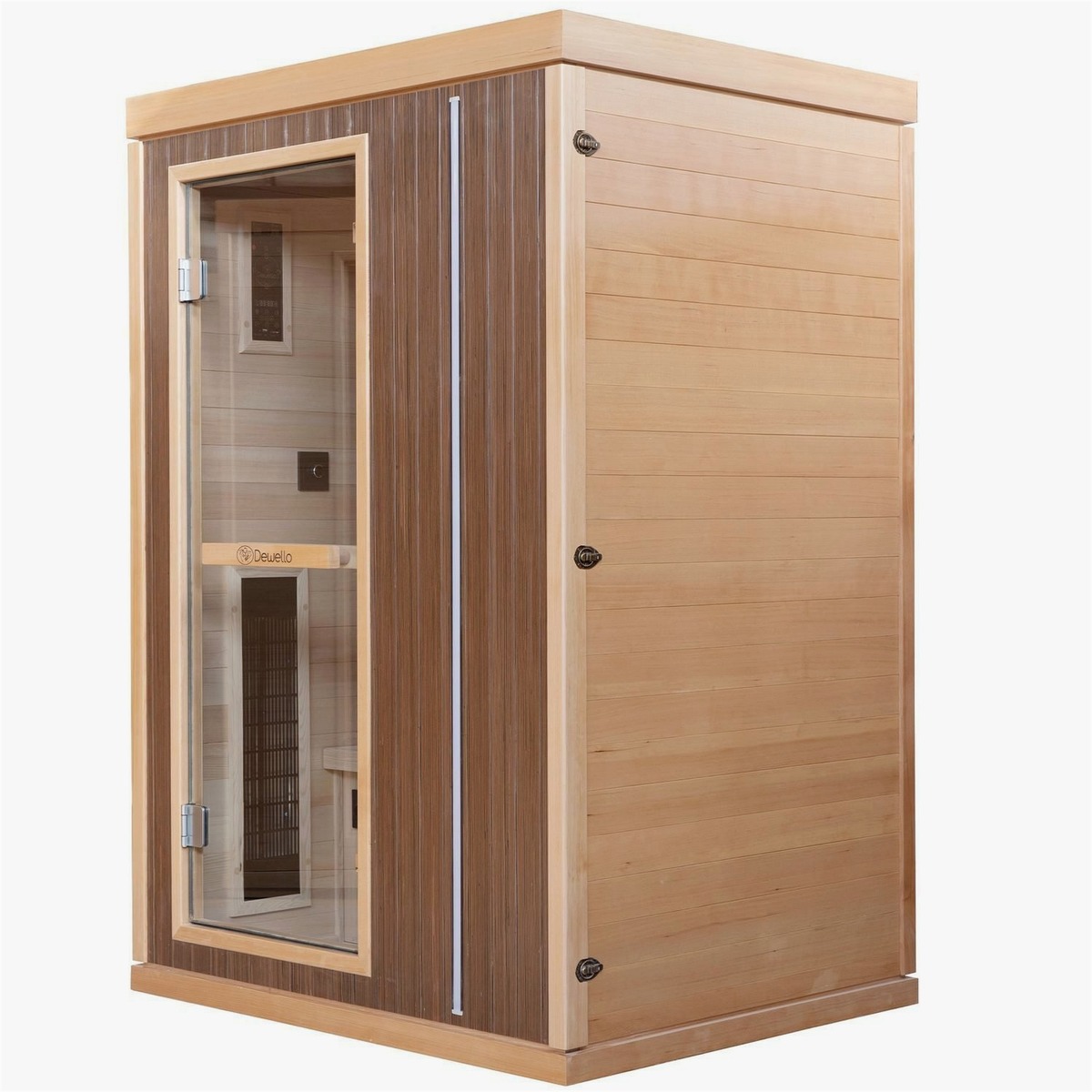 dewello-infrarotsauna-96418639-detailansicht Dewello Dewello Infrarotkabine MELVILLE – Detailansicht