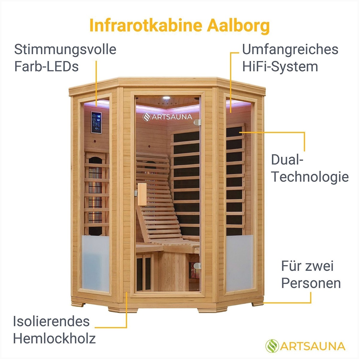 Artsauna Ihre persönliche Wellness-Oase mit der Artsauna In – Detailansicht