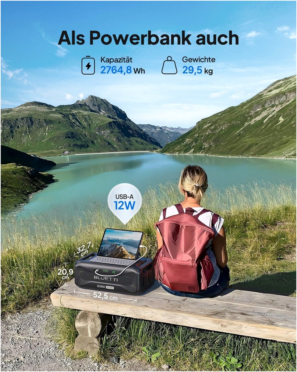 BLUETTI BLUETTI B300K - Erweiterbare Stromversorgung für j – Detailansicht
