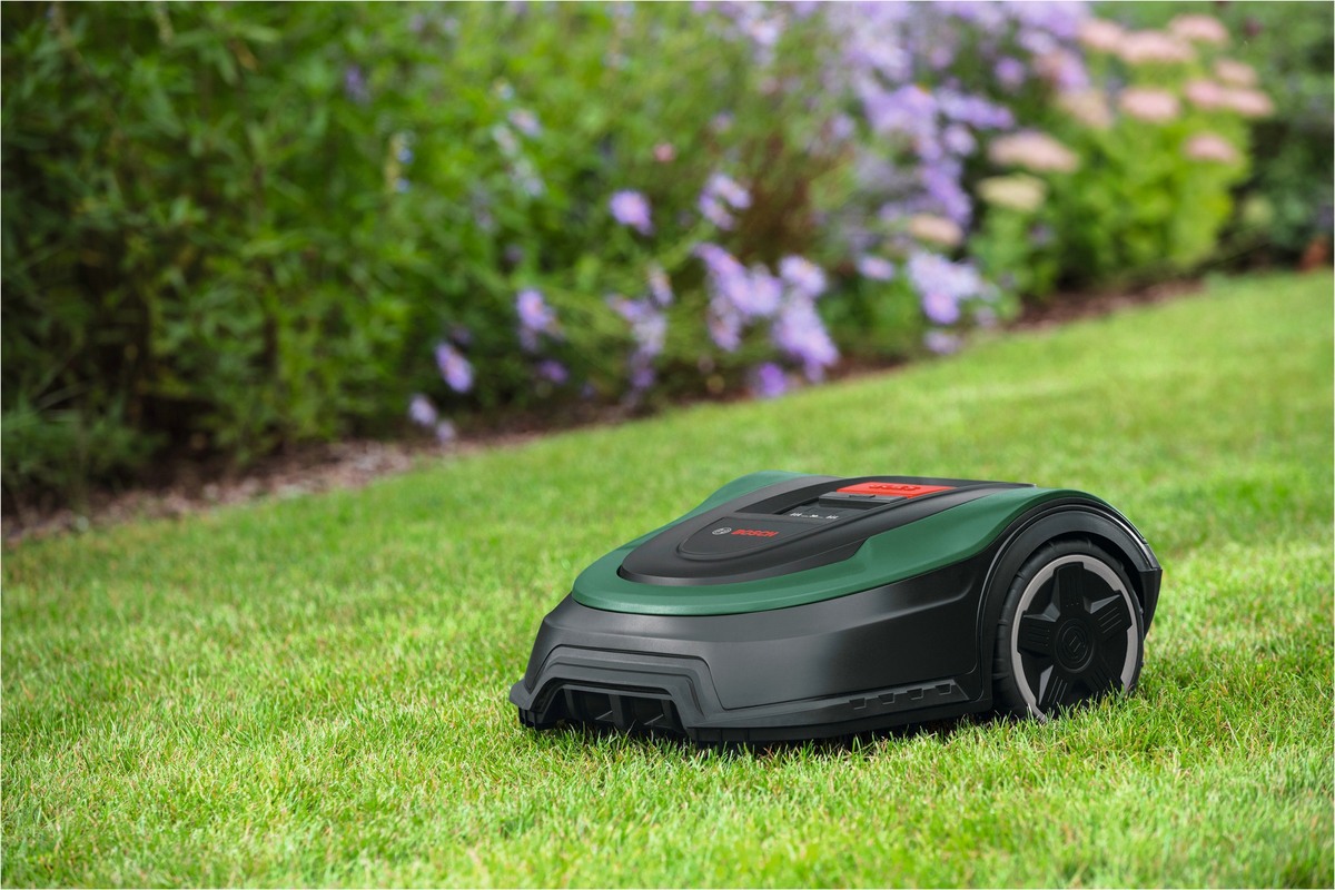 Bosch Home & Garden Automatischer Rasenmäher I – Draufsicht