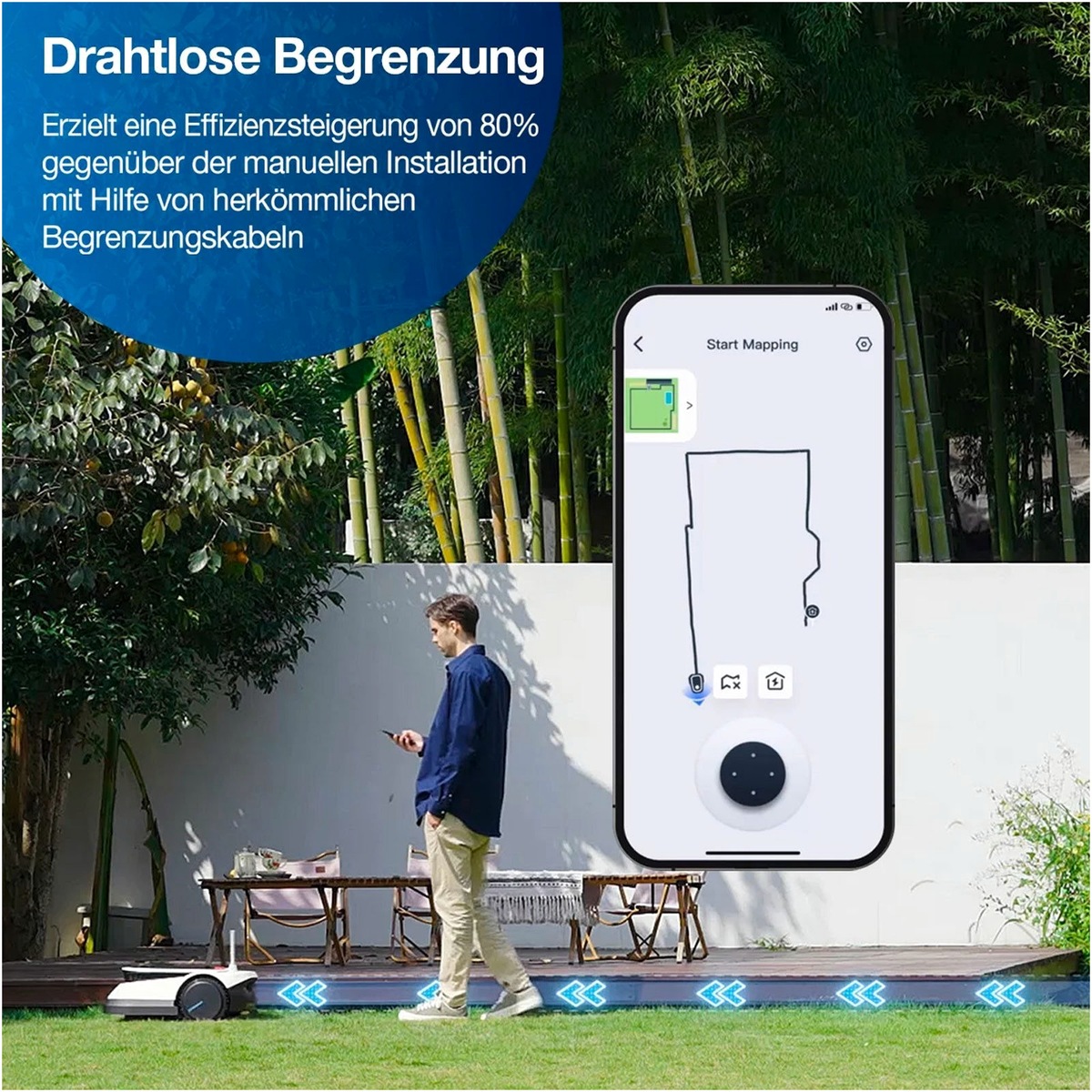 ECOVACS ECOVACS Intelligenter Rasenmähroboter GOAT G1 - Pr – Detailansicht