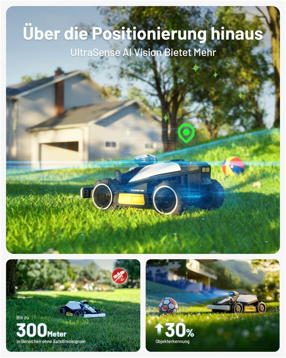 Mammotion Mammotion LUBA Mini AWD: Kabellose Rasenpflege für – Detailansicht