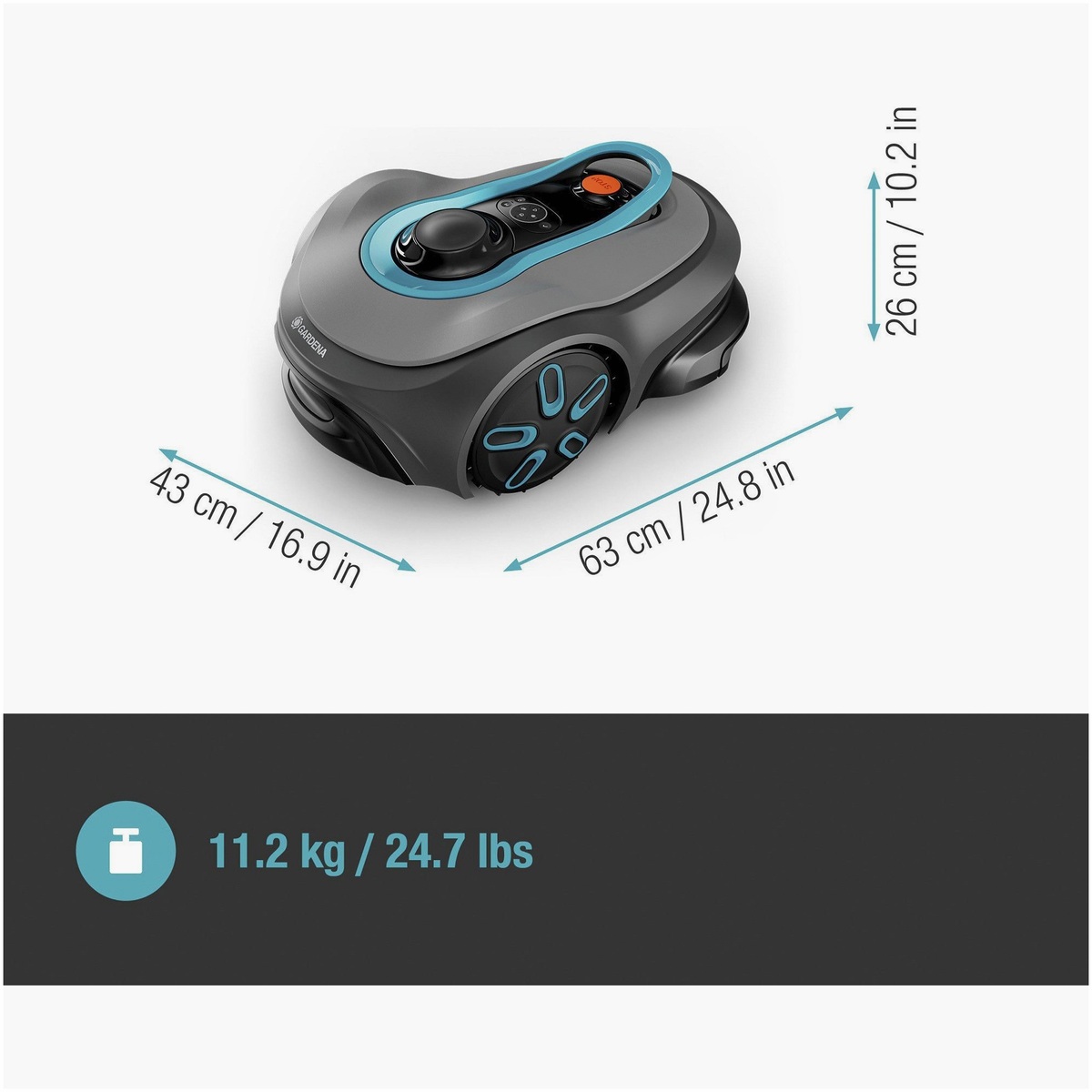 GARDENA GARDENA smart SILENO free 800m² Mähroboter-Set – Detailansicht
