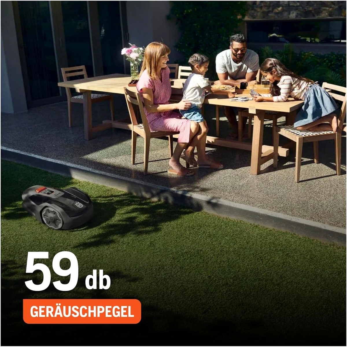 Husqvarna Husqvarna Automower® Aspire® R4 - Kompakter Rasenp – Draufsicht